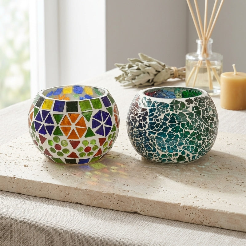 Hasthana Tealight Candle Holder - Set Of Two