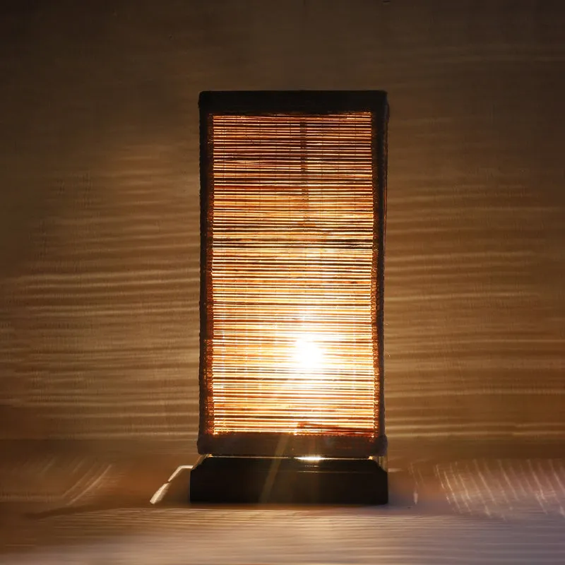 Raffina Bamboo Table Lamp - Brown media 5