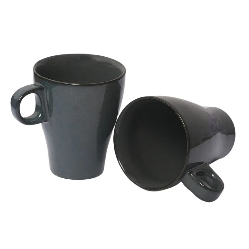 Ceramic Ceramic Coffee Mug (300 mL Each,Blue) - Set Of Two media 5