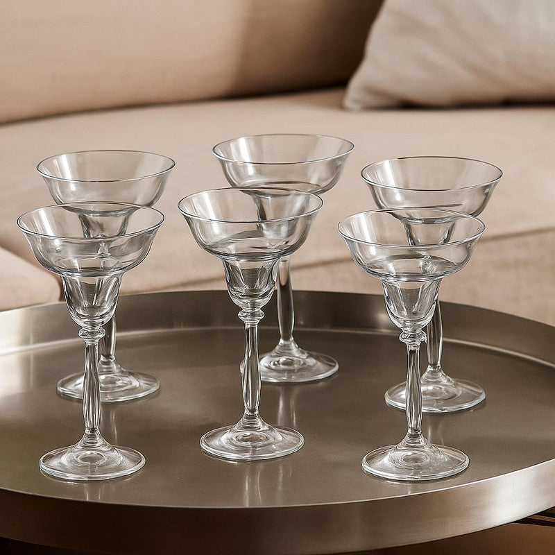 Zerra Bohemia Crystal Champagne Glass(185 mL) - Set Of Six media 3