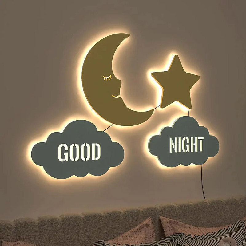 Good Night LED Stripe Light MDF Wall Lamp media 3