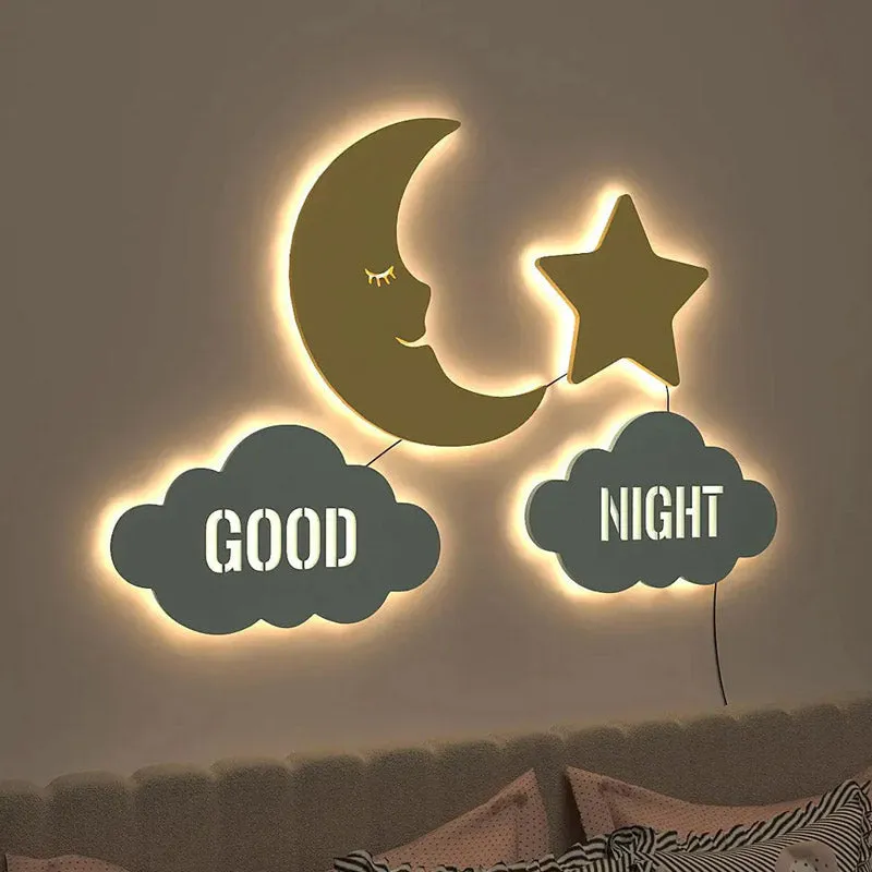Good Night LED Stripe Light MDF Wall Lamp media 3
