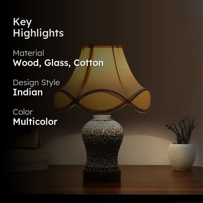 Santora Arc Wooden Table Lamp - Multicolor media 2