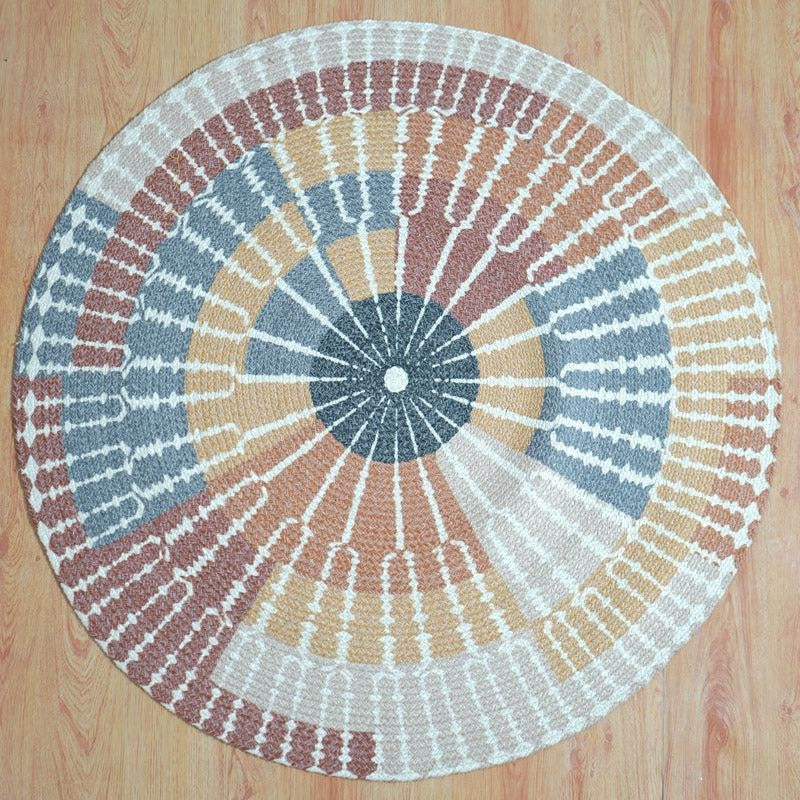 Harsa Boho Round Cotton Rug media 3
