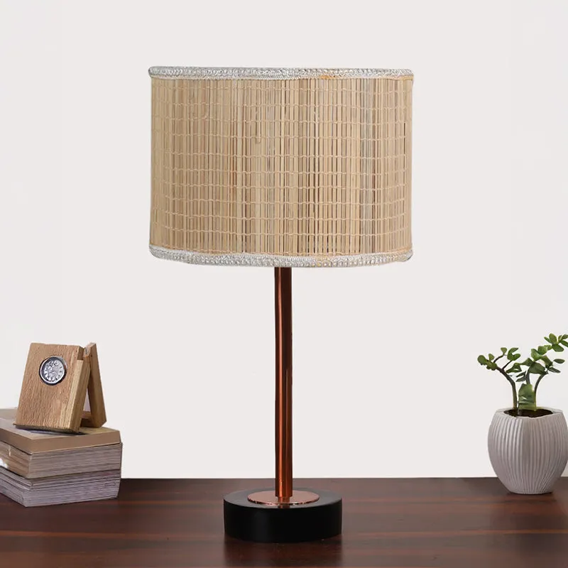 Bambou Rodin Wooden Table Lamp - Beige,Copper,Black media 3