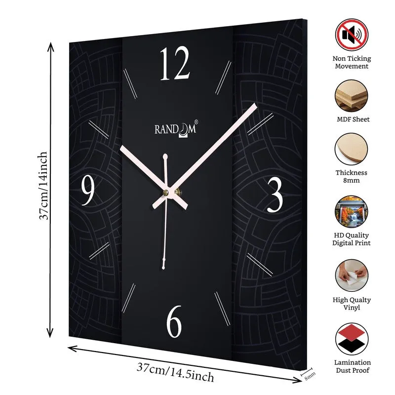 Vexon Analog Wall Clock - Black media 8