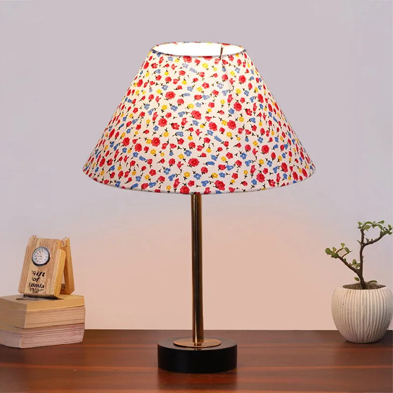 Fleura Conical Rodin Wooden Table Lamp - Multicolor media 2