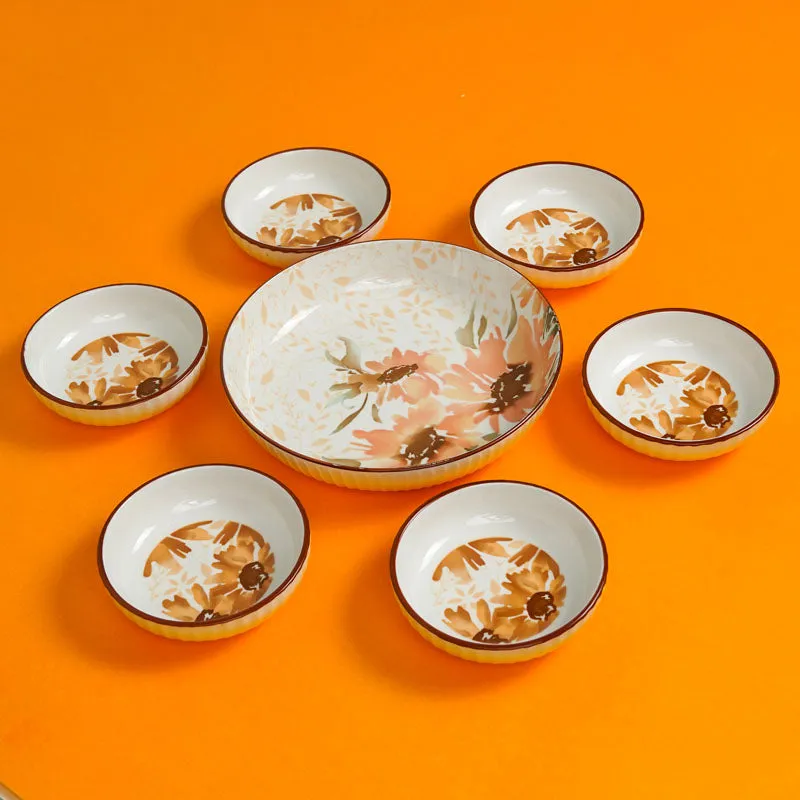 Sunflower Glow Bowl (150 mL Each/ 850 mL) - Set Of Seven media 3