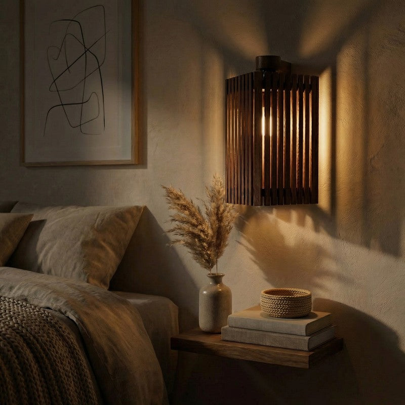 Natrix Wooden Wall Lamp media 3