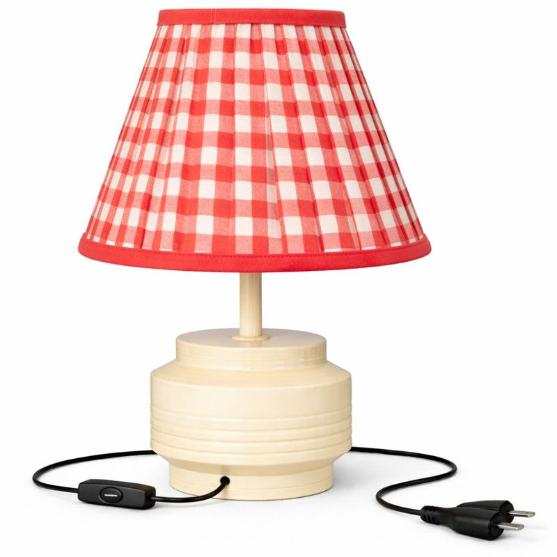 Monroe Charm Cotton Table Lamp - Red media 4