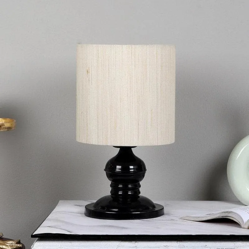 Wana Gino Fabric Table Lamp - Beige,Black media 3