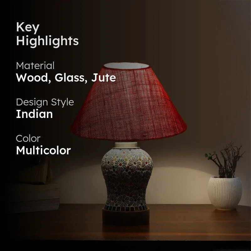 Gleamra Wooden Table Lamp - Multicolor - 2