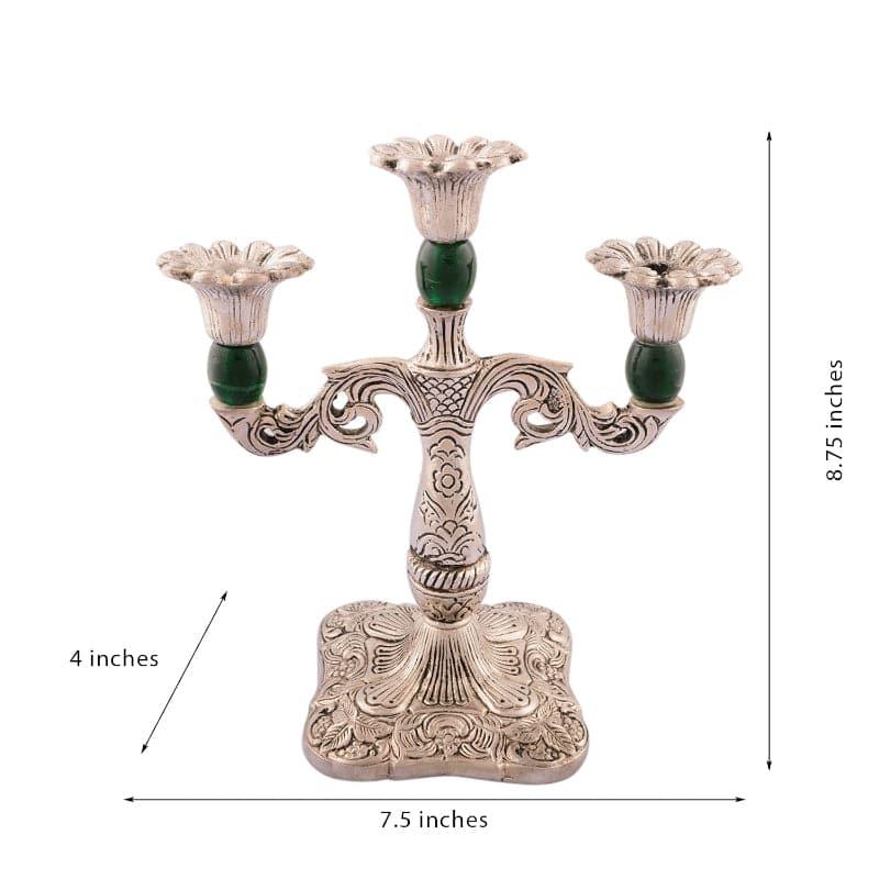Simona Candle Stand - Green media 4