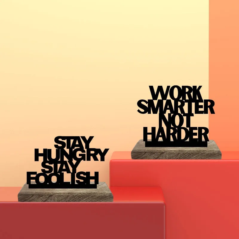 Hungry Minds Smart Tactics Typography Showpiece - Set Of Two media 1