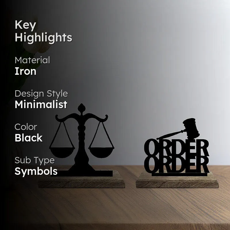 Law and Order Showpiece - Set Of Two media 2