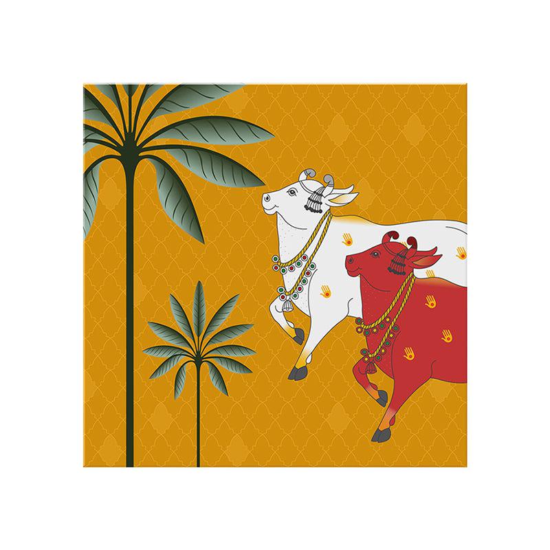 Cow Pichwai Poly Canvas Wall Painting media 5