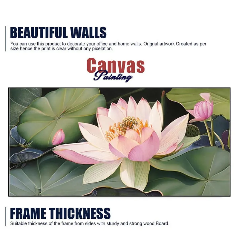 Water Lilly Canvas Wall Painting media 8