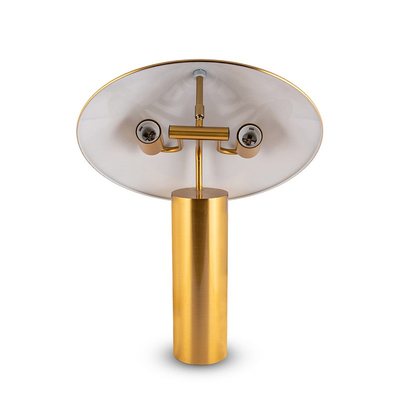 AarviDecor Lennox Designer Fabric Table Lamp - Gold media 5
