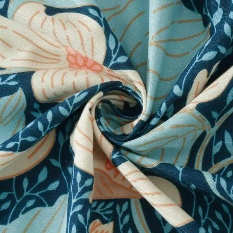 Moonlit Blossoms Microfiber Bedsheet - 300 GSM media 3