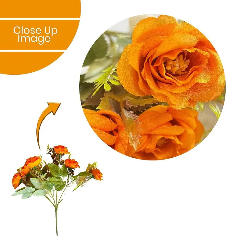 Yarr-Rozy Rose Artificial Flower Stick - Orange media 6