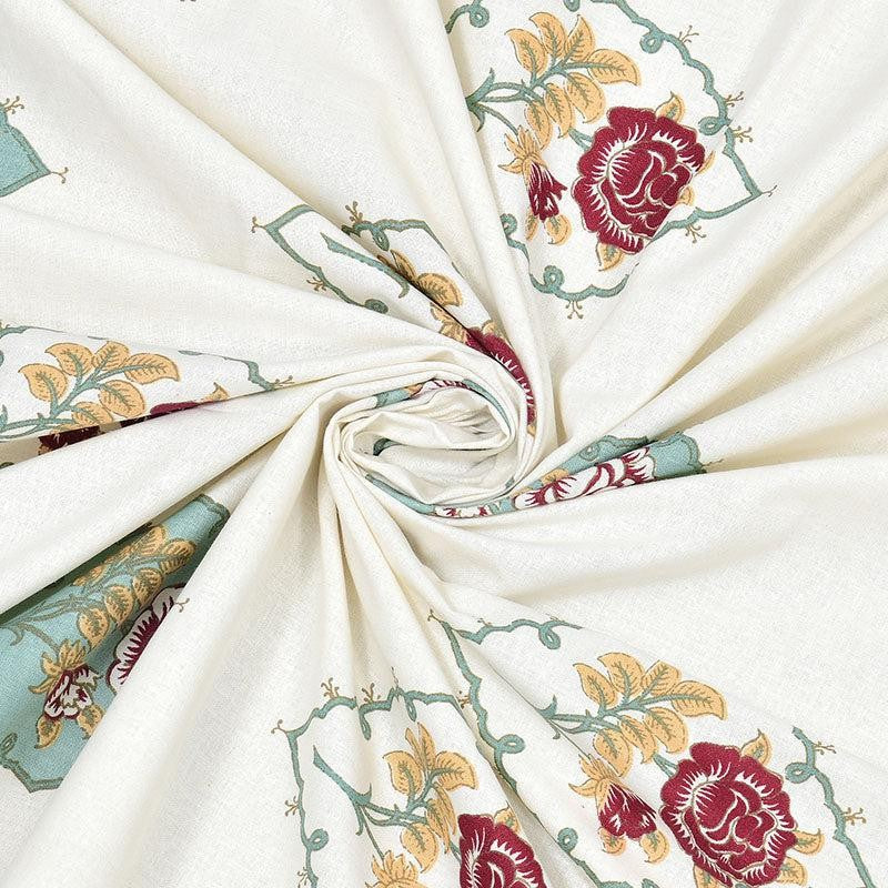 Istanbul Rose Ethnic Cotton Bedsheet - 180 TC media 5