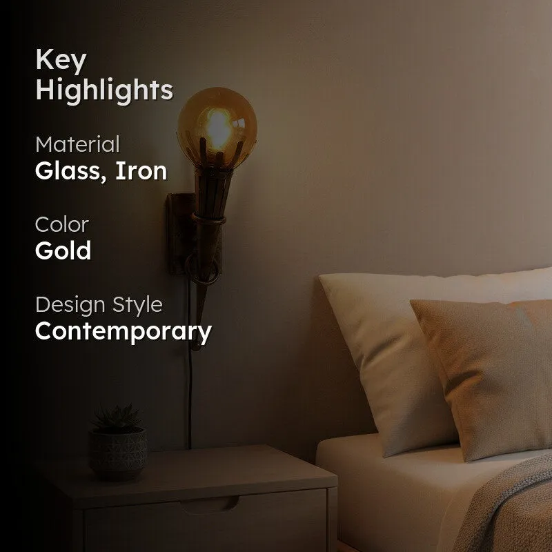 Royal Torch Iron Wall Lamp media 2
