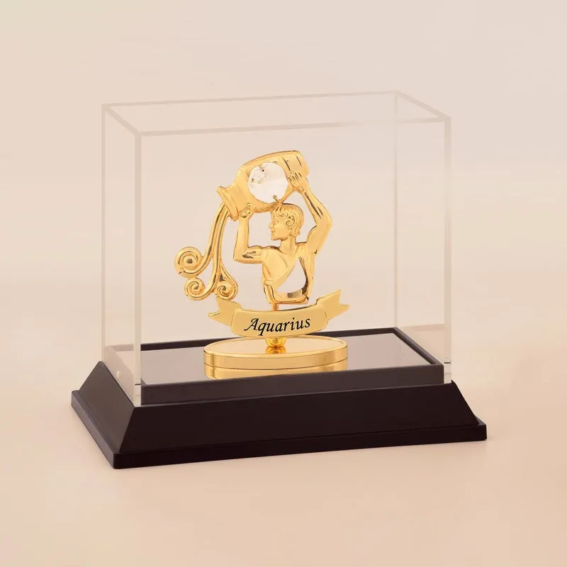 Golden Aquaries 24K Gold Plated Mild Steel Showpiece media 3
