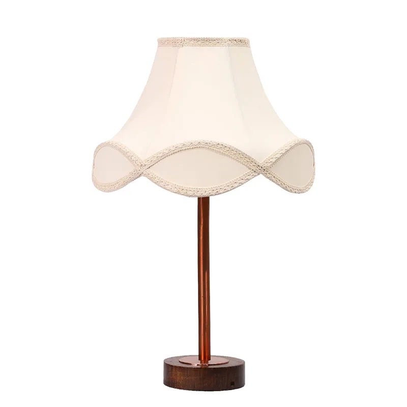 Valencia Arc Rodin Wooden Table Lamp - OffWhite,Copper,Brown media 4