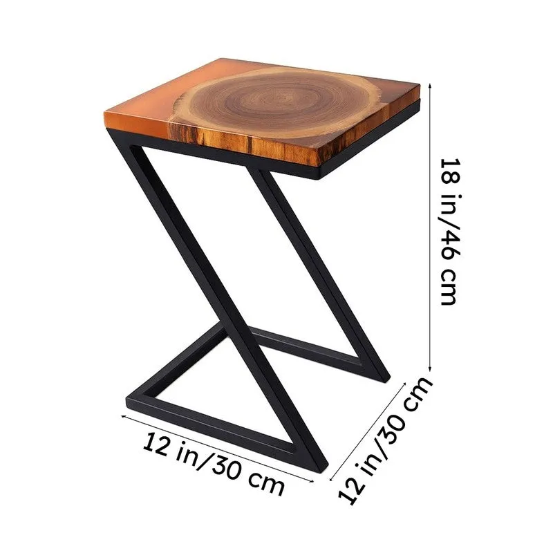 Drixon Carved Teak Wood Side Table media 7