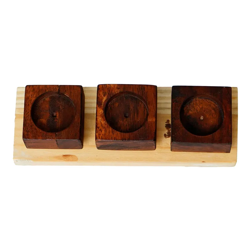 Woodland Ember Wood Tea Light Holder media 7