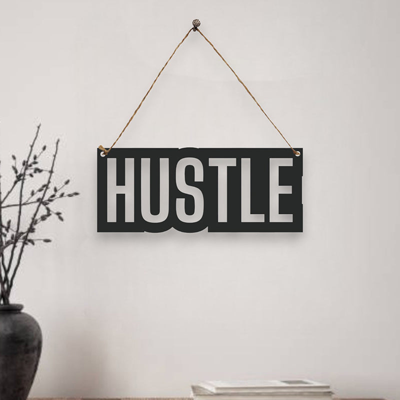 Hustle Mild Steel Wall Accent