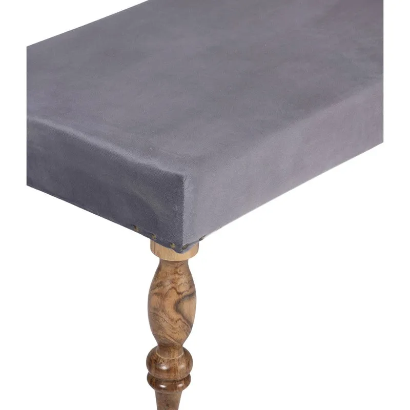 Avaro Sheesham Wooden Bench - Grey media 7