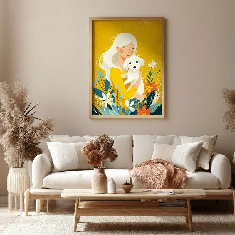 Suniva Canvas Wall Painting With Brown Frame media 4