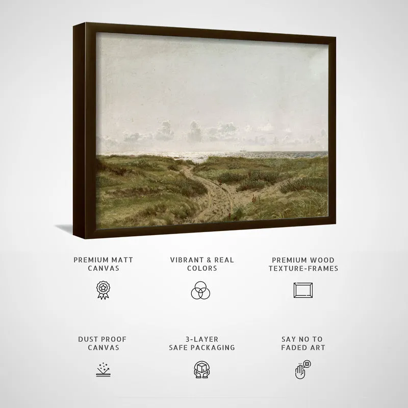 Rustic Moors Wood Wall Art With Frame - Black media 4