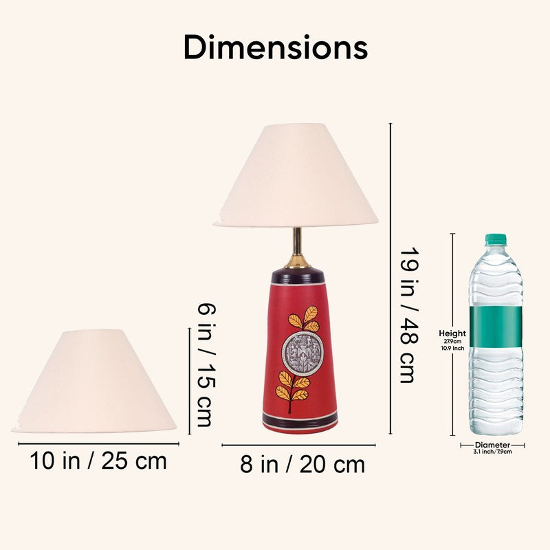 Birdo Chirp Terracotta Table Lamp - Multicolor media 11