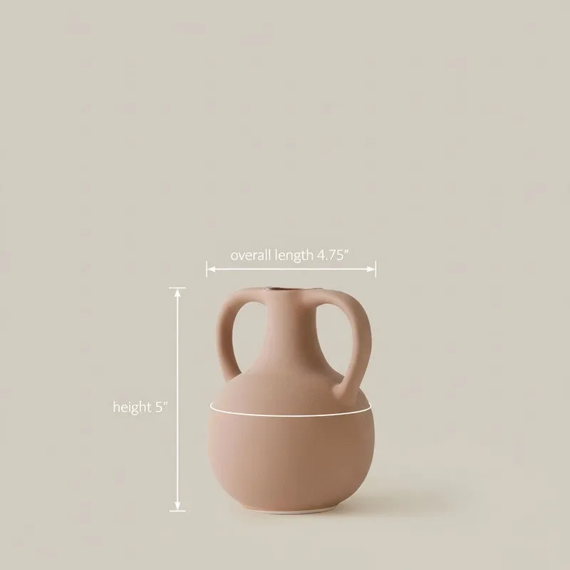 Sandstone Twin Handle Ceramic Vase media 9