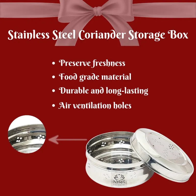 Simmer Silver Stainless Steel Container  - 400 mL media 5