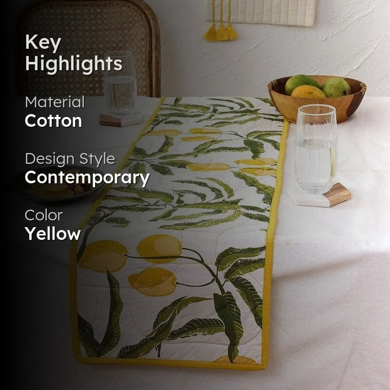Rasaal Cotton Table Runner - Yellow media 2