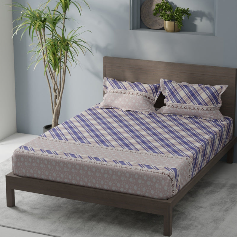 PlaidNest Comforters (Purple)- 120 GSM media 4