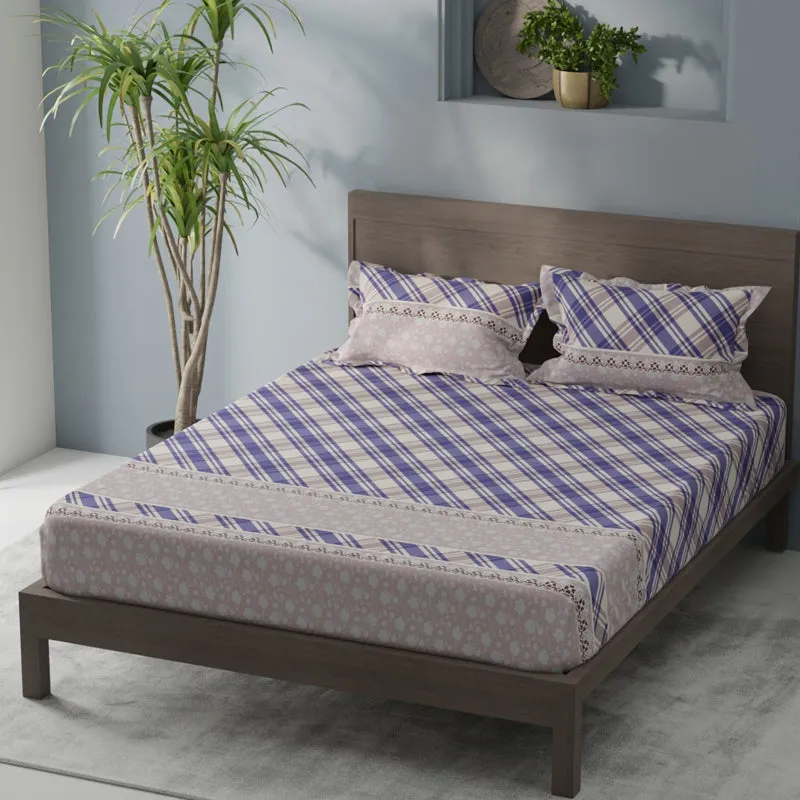 PlaidNest Comforters (Purple)- 120 GSM media 4