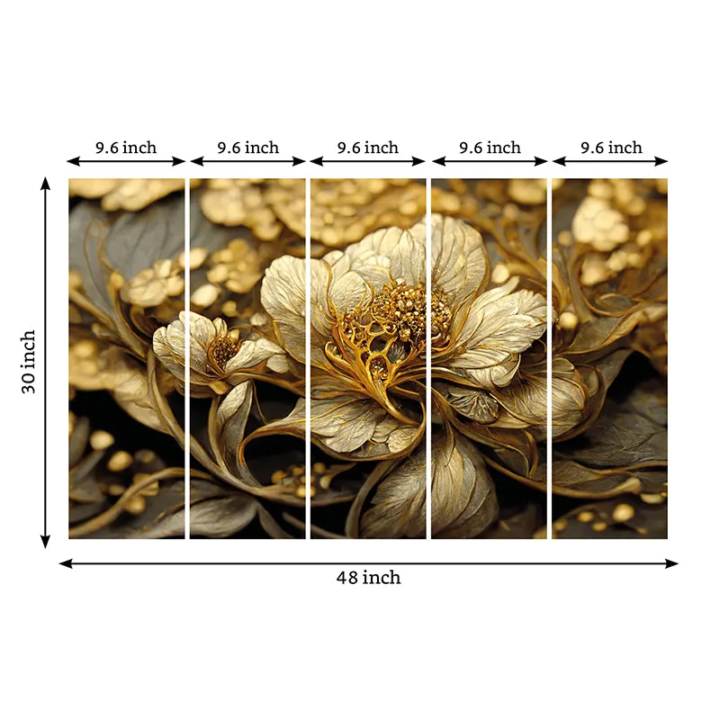 Auric Fiora I Canvas Wall Art - Set Of Five media 9