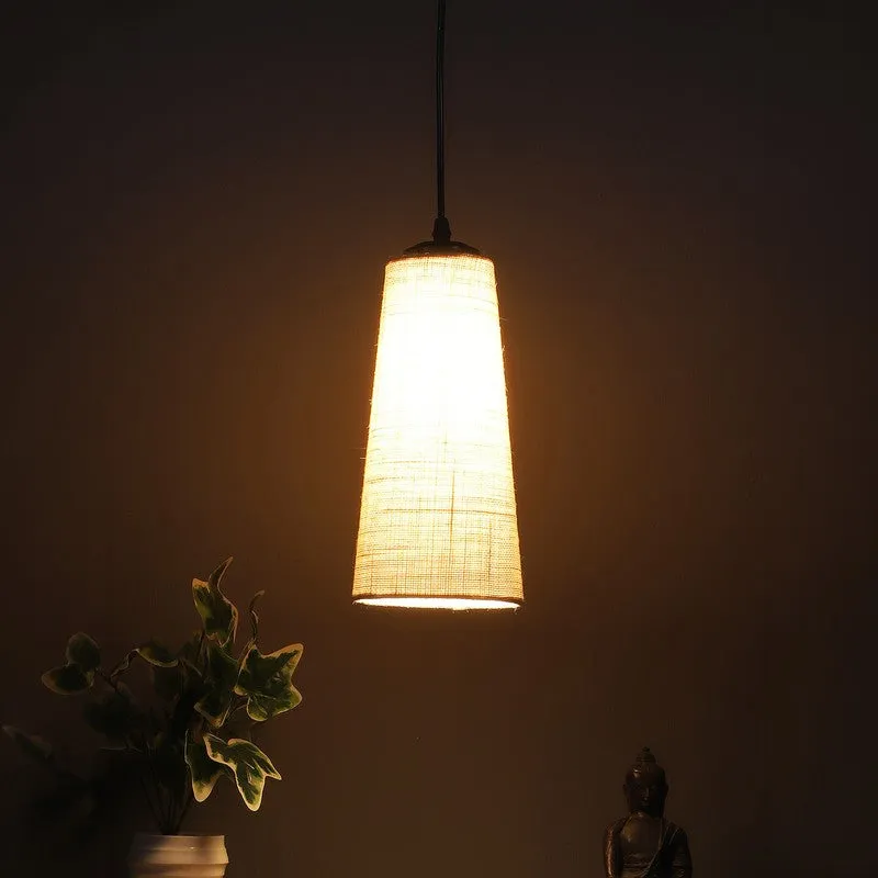 Solarae Metal & Cotton Ceiling Lamp - Grey media 3
