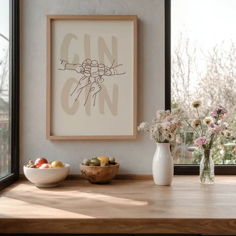 Wine Words Archival Canvas Wall Art - Brown media 7