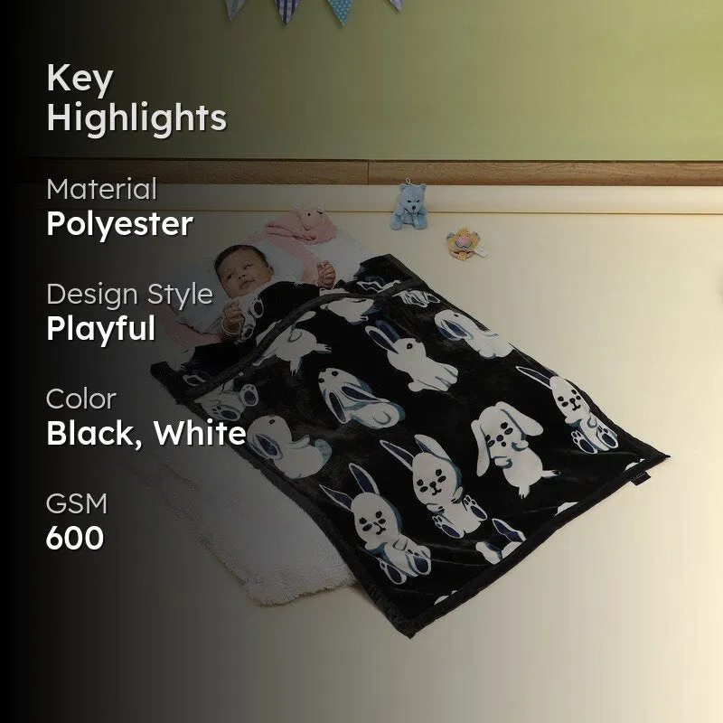 Monte Carlo Puppy Parade Blanket (Black)- 600 GSM media 2
