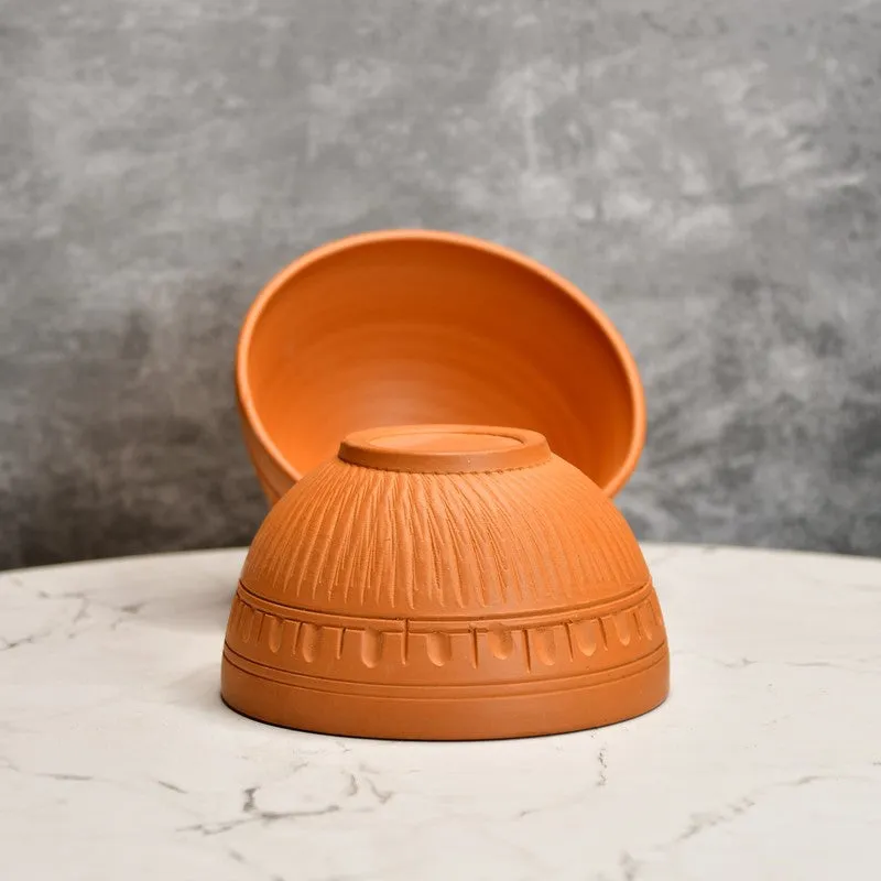 Natural Terracotta Serving Bowls (400 mL Each) - Set Of Two media 6