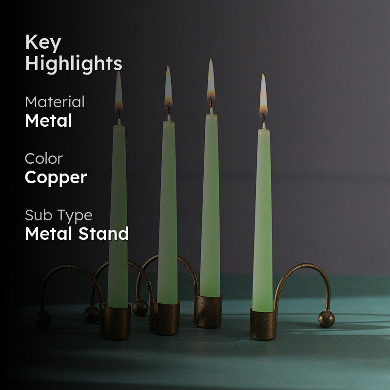 Arfa Tealight Candle Holder (Copper) - Set of Four media 2