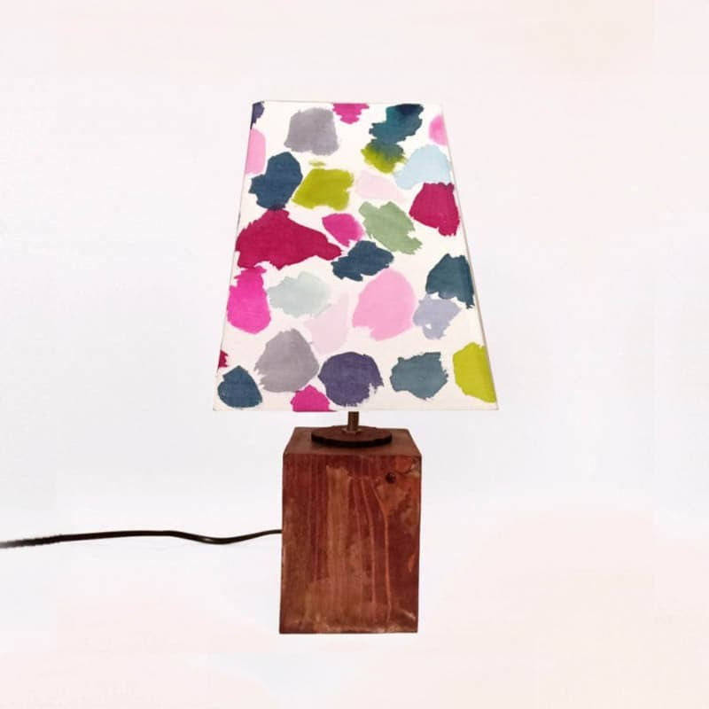 Sponge Bunch Empire Handpainted Fabric Table Lamp - Multicolor media 5