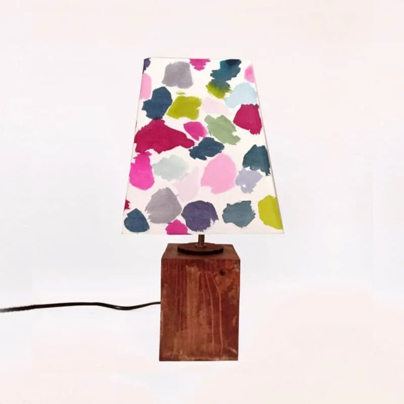 Sponge Bunch Empire Handpainted Fabric Table Lamp - Multicolor media 5