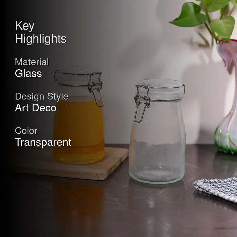 Vialon Glass Jar (400 mL Each) - Set Of Two media 2