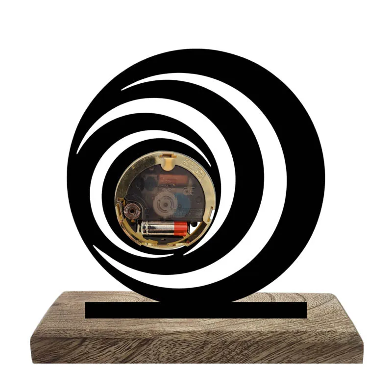Momentis Iron & Mango Wood Table Clock media 4